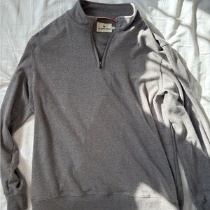 The Normal Brand Charcoal Zip-Up Sweater